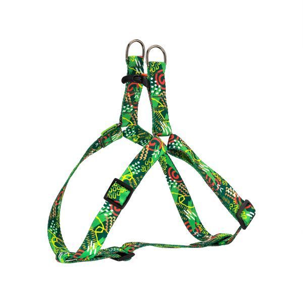 Шлея ТМ HiDOG "Abstraction green", размер XS (обхват грудной клетки 26-40см, ширина-10мм) 1045 фото
