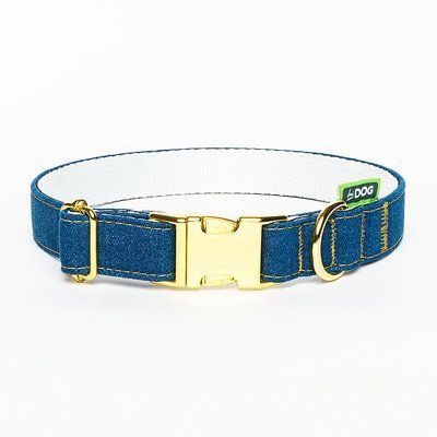 Ошейник для собаки ТМ HiDOG "JEANS" с металическим фастексом S - ширина 16мм (25-33см) 1054 фото