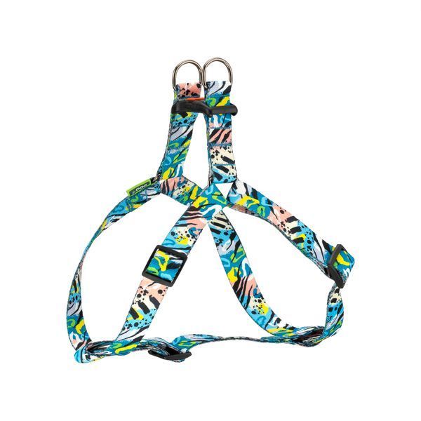 Шлея ТМ HiDOG "Abstraction blue", размер XS (обхват грудной клетки 26-40см, ширина-10мм) 1046 фото