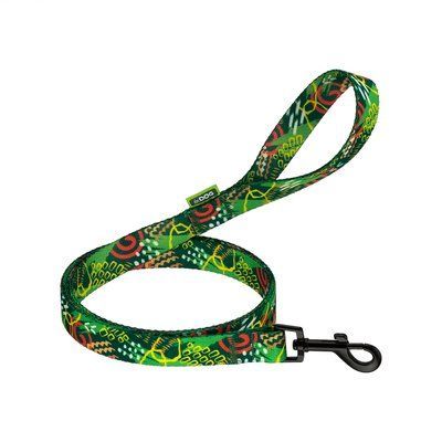 Поводок ТМ HiDOG "Abstraction green", размер XS (ширина 10мм, длина 152см) 1045 фото