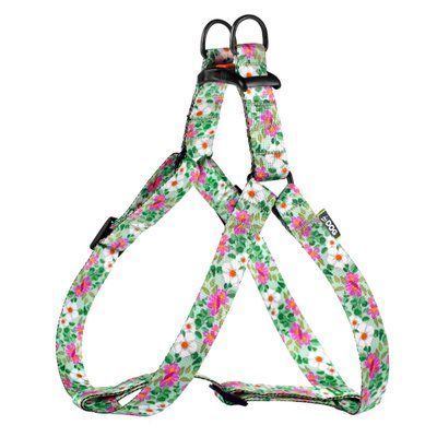 Шлея ТМ HiDOG "Flowers mint green", розмір S (обхват грудної клітини 40-56см, ширина-16мм) 1021 фото