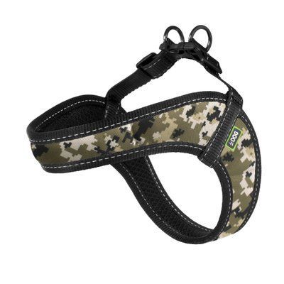 Шлея ТМ HiDOG COMFORT "Military Pixel", розмір XXS (обхват грудної клітини 28-34см) 1042 фото