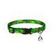 Нашийник для кота ТМ HiDOG "Abstraction green" розмір XS (ширина 10мм, обхват шиї 18-28см) 1045 фото 1