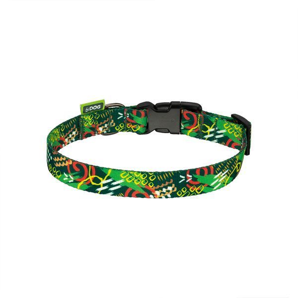 Нашийник для собаки ТМ HiDOG "Abstraction green", розмір XS (ширина 10мм, обхват шиї 18-28см) 1045 фото