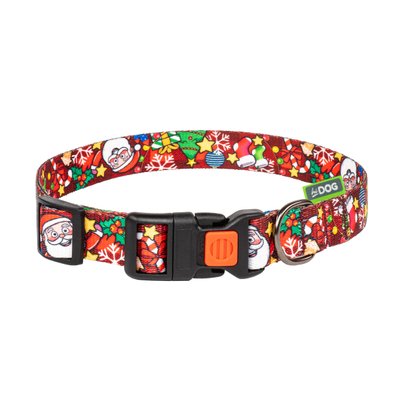 Нашийник для кота ТМ HiDOG "Christmas Red" розмір XS (ширина 10мм, обхват шиї 18-28см) 1048 фото