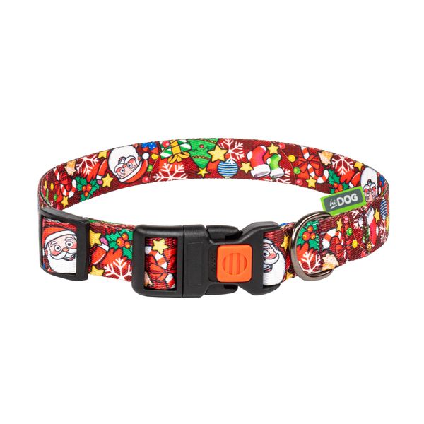 Нашийник для кота ТМ HiDOG "Christmas Red" розмір XS (ширина 10мм, обхват шиї 18-28см) 1048 фото