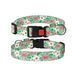 Ошейник для собаки ТМ HiDOG "Flowers mint green", размер S (ширина 16мм, обхват шеи 25-33см) 1021 фото 3