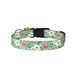Ошейник для собаки ТМ HiDOG "Flowers mint green", размер S (ширина 16мм, обхват шеи 25-33см) 1021 фото 2