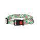 Ошейник для собаки ТМ HiDOG "Flowers mint green", размер S (ширина 16мм, обхват шеи 25-33см) 1021 фото 1