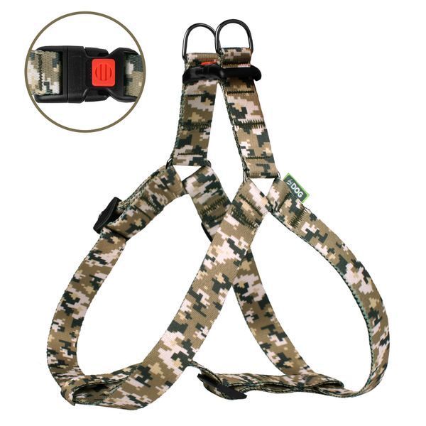 Шлея ТМ HiDOG "Military Pixel", розмір XS (обхват грудної клітини 26-40см, ширина-10мм) 1042 фото