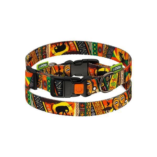 Ошейник для собаки ТМ HiDOG "Africa", размер XS (ширина 10мм, обхват шеи 18-28см) 1037 фото