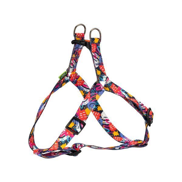Шлея ТМ HiDOG "Abstraction purple", розмір XS (обхват грудної клітини 26-40см, ширина-10мм) 1044 фото
