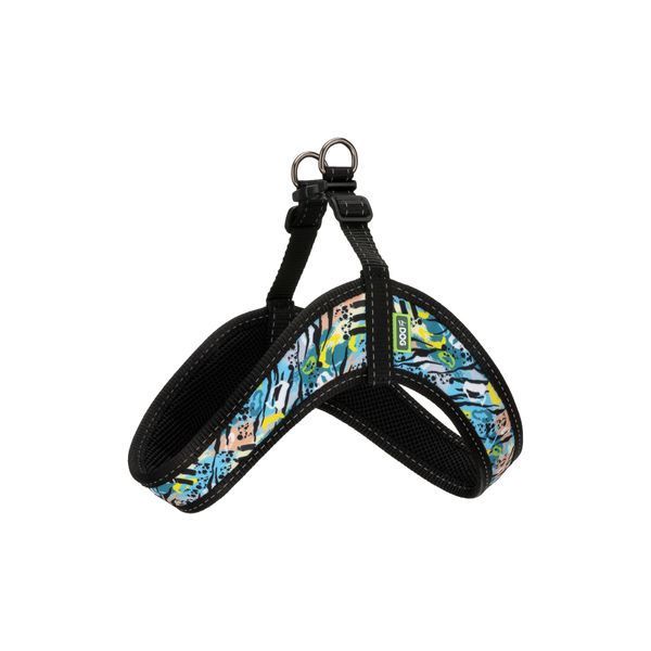 Шлея ТМ HiDOG COMFORT "Abstraction blue", розмір XXS (обхват грудної клітини 28-34см) 1046 фото